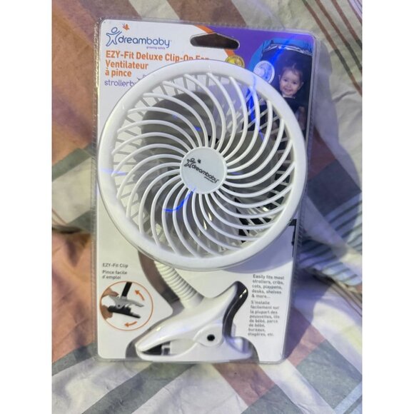 Dreambaby EZY-Fit Deluxe Clip on Fan - White - Picture 1 of 7